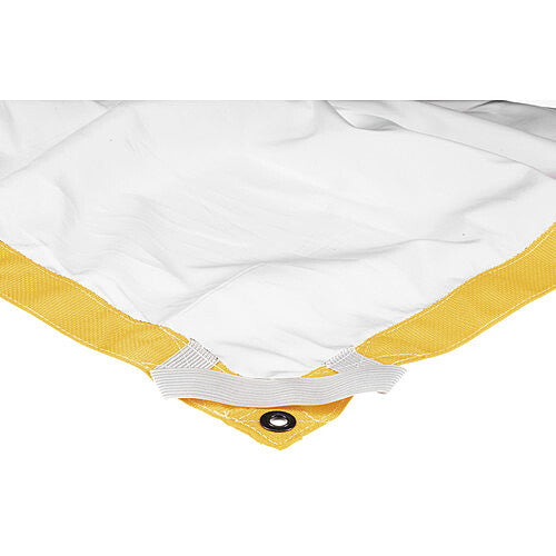 Butterfly/Overhead Fabric Rag - 8x8' - White Artificial Silk