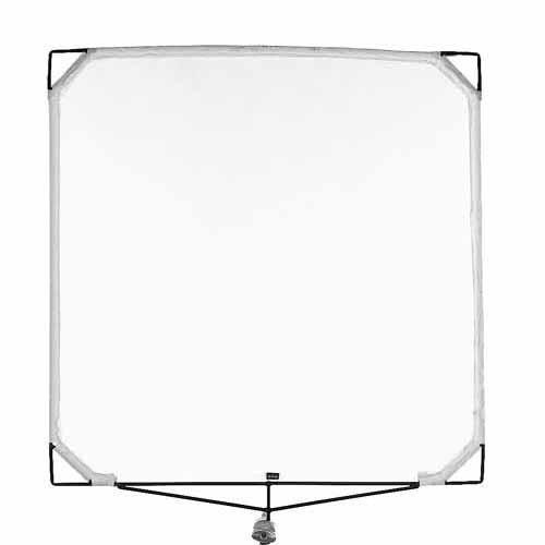 Matthews Solid Frame Scrim White Artificial Silk (48 x 48")