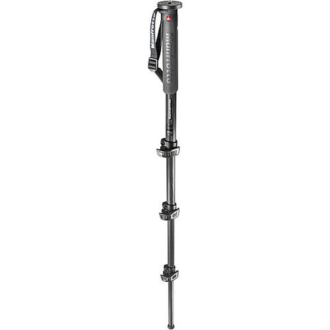 Manfrotto XPRO MPMXPROC4US Carbon Fiber Monopod with XPRO Fluid Base Kit