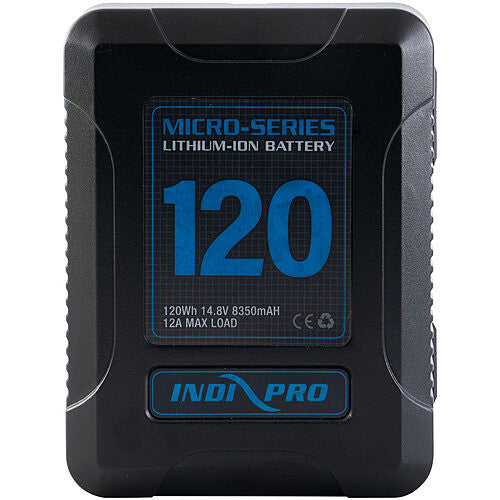 IndiPRO Tools Micro-Series V-Mount Li-Ion Battery (120Wh)