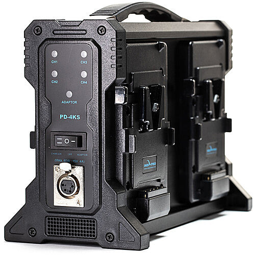 IndiPRO Tools Quad Pro Battery Charger (V-Mount)