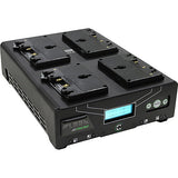 Core SWX Fleet Micro 3A Digital Quad Charger for Gold Mount Batteries