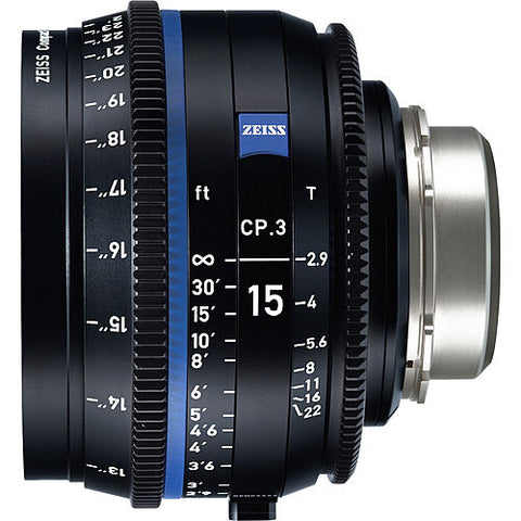 ZEISS CP.3 15mm T2.9 Compact Prime Lens (Sony E Mount, Feet)