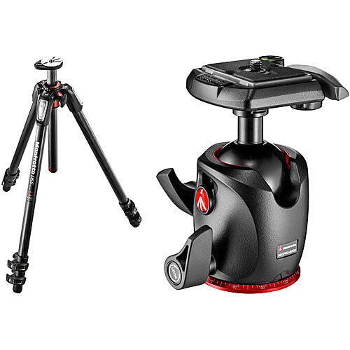 Manfrotto MT055CXPRO3 Carbon Fiber Tripod with MHXPRO-BHQ2 Ball Head Kit